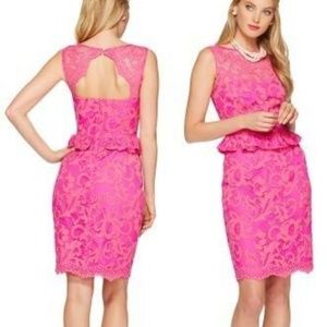 Lilly Pulitzer Kiri Hot Pink Lace Dress Sz 6